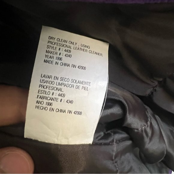 VINTAGE LEATHER SUEDE MULTI COLOR BOMBER JACKET 80S - Picture 11 of 12